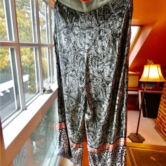 Anthropologie palazzo wide leg velvet pants, holiday party pants, size S - Picture 3 of 4